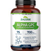 Zazzee Extra Strength Alpha GPC Choline, 700 mg per Serving, 75 Vegan Capsules