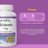 Stress-Relax Melatonin 1 mg by Natural Factors, Natural Sleep Aid, Resets