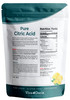 Viva Doria 100% Pure Citric Acid, Food Grade, Fine Grain, 3.5 Pounds (56 Ounces)