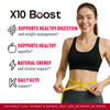 (2 Pack) X10 Boost Keto ACV Gummies Advanced Formula 1050MG Advanced Formula, X