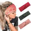 YBSHIN Boho Criss Cross Headbands African Head Scarfs Yoga Sweatbands Hair Wears Elastic Head Wraps Floral Printed Hair Bands for Women and Girls (St