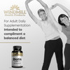 Windmill Natural Vitamins Biotin 5000 mcg, Supports Healthy Hair, Skin & Nails