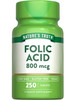 Nature's Truth Folic Acid - 800 mcg - 250 Tablets