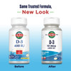 KAL Vitamin D3 400 IU Softgels (10 mcg), Active Form of Vitamin D, Calcium