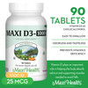 Vitamin D3 1000 IU Dietary Supplement - Easy to Swallow