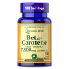 Puritan's Pride Beta Carotene Provitamin A 7,500mcg (25,000 IU), Vitamin
