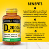 MASON NATURAL Vitamin D3 2,000 IU Ultra Strength, Supports Bone Density