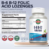KAL Vitamin B-6 B-12 Folic Acid Supplement, B Vitamins for Healthy Energy, Heart