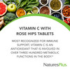 NaturesPlus Vitamin C 500 mg with Rose Hips - 90 Sustained Release Tablets
