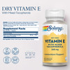 SOLARAY Vitamin E 400 IU (268mg), Dry Form with Mixed Tocopherols Vitamin E