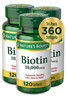 Nature's Bounty Biotin Hair Skin and Nails Vitamins, Supports Healthy Hair, Skin
