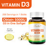 Lovita Vitamin D3 5000IU 125mcg High-Potency Gluten-Free softgels (1 per