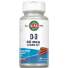 KAL Vitamin D3 Chewables 50 mcg, Vitamin D 2000 IU as Cholecalciferol, Sugar