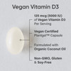 Sports Research Vegan Vitamin D3 5000IU (125 mcg) with Coconut Oil