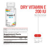 SOLARAY Vitamin E, Dry 200 IU w/Mixed Tocopherols