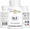 Bio-Tech Pharmacal D3-5 (5000 IU), 250 Vegetable Capsules