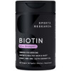 Sports Research Biotin 5,000mcg with Organic Coconut Oil
