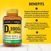 MASON NATURAL Vitamin D3 2,000 IU Ultra Strength, Supports Bone Density
