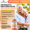 Wholesome Wellness Liposomal Vitamin C Capsules (200 Pills 1500mg Buffered) High