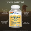 SOLARAY Pantothenic Acid 500mg - Pantothenic Acid Supplement (Vitamin B5)