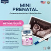 FREEDA Mini Prenatal Vitamin - Kosher Prenatals -Tiny Easy to Swallow Tablets