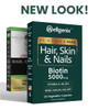 Purvana Max Hair, Skin, and Nails Vitamin Vegetable Capsules for High Absorption