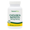 Natures Plus Choline & Inositol - 500 mg, 60 Vegetarian Tablets