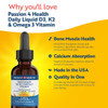 Passion 4 Health Organic Liquid Vitamin D3 K2 (Mk-7) + Omega 3 Supplement