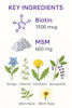 Vita4Life! Biotin 2000mcg + MSM Hair Growth Vitamins for Women & Men