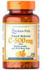 Puritan's Pride Vitamin C 500 mg with Rose HIPS Caplets, 250 Count