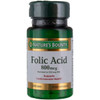 Nature's Bounty Folic Acid 800 mcg Tablets Maximum Strength 250 Count (Pack