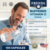 FREEDA Buffered Vitamin C 500mg - Non-Acidic Calcium Ascorbate