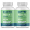 BESTVITE Vitamin B-2 (Riboflavin) 400mg (240 Vegetarian Capsules) (120 x 2)