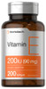 Horbäach Vitamin E Softgel Capsules 200 IU - 90 mg Supplement - 200 Count
