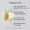 Sports Research Vitamin D3 4000 IU with Coconut MCT Oil