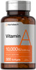 Horbäach Vitamin A 10000 IU Softgels - 300 Count