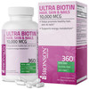 Bronson Ultra Biotin 10,000 Mcg Hair Skin and Nails Supplement, Non-GMO, 360
