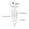 Capsuline Size 0 Empty Gelatin Capsules, Clear - 1000 Count