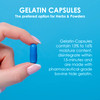 Capsuline Size 0 Empty Gelatin Capsules, Clear - 1000 Count