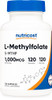 Nutricost Methylfolate 1000mcg, 120 Vegetarian Capsules - Gluten Free, Non-GMO