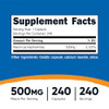 Nutricost Niacinamide (Vitamin B3) 500mg, 240 Capsules