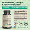 VINATURA HMB 3000mg and Vitamin D3 Supplement Capsules per Serving *USA Made &