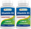 Best Naturals Vitamin D3 2000 IU (50 mcg) - 100 Tablets