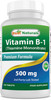 Best Naturals Vitamin B1 as Thiamine Mononitrate 500 mg 120 Tablets (120 Count