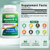 Best Naturals Vitamin B-12 as Methylcobalamin (Methyl B12), 6000 mcg Tablet, 60