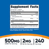 Nutricost GABA (Gamma Aminobutyric Acid) + Vitamin B6, 500mg per Serving, 240