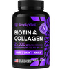 Biotin and Collagen Supplements with Keratin 25000 mcg