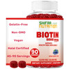 SHIFAA NUTRITION Vegan Biotin Gummies for Adult & Kids