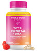 Pink Stork Total Prenatal Vitamins with DHA, Folate, and Iron, 3 Month Supply