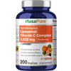 NusaPure Liposomal Vitamin C 2032mg - 200 Veggie Vegan Capsules, BioPerine